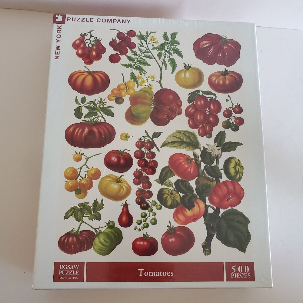 New York Puzzle Company Puzzle 500 pc "Tomatoes" New Sealed Box